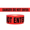 Krowd Kontrol Krowd Kontrol Barricade Danger Tape - Red - 3" Wide - 328' Long Roll CT-DANGER